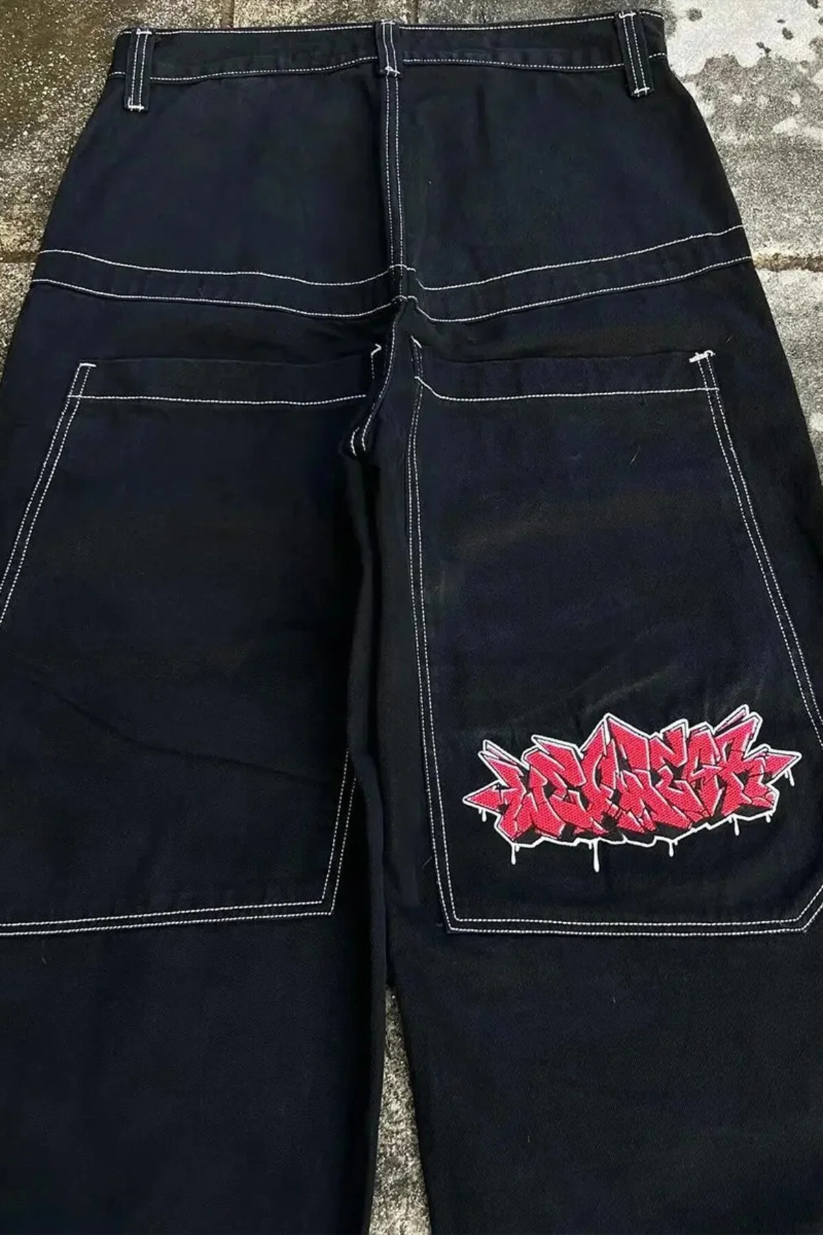 Siyah Ters Dikiş Skater Streetwear Y2K Unisex Baggy Pantolon Siyah Ters Dikiş Skater Streetwear Y2K Unisex Baggy Pantolon Fiyatı, Yorumları ve Özellikleri