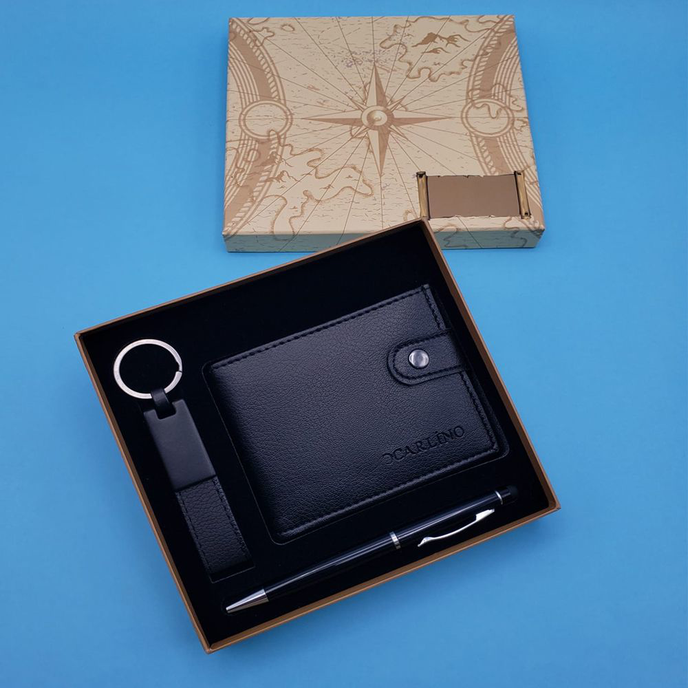 Siyah Touchpen Kalem Anahtarlık Ve Cüzdan TdrTR