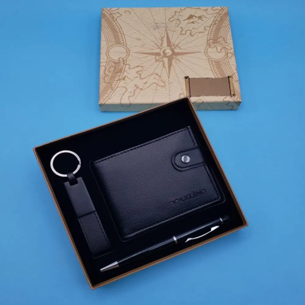 Siyah Touchpen Kalem Anahtarlık ve Cüzdan