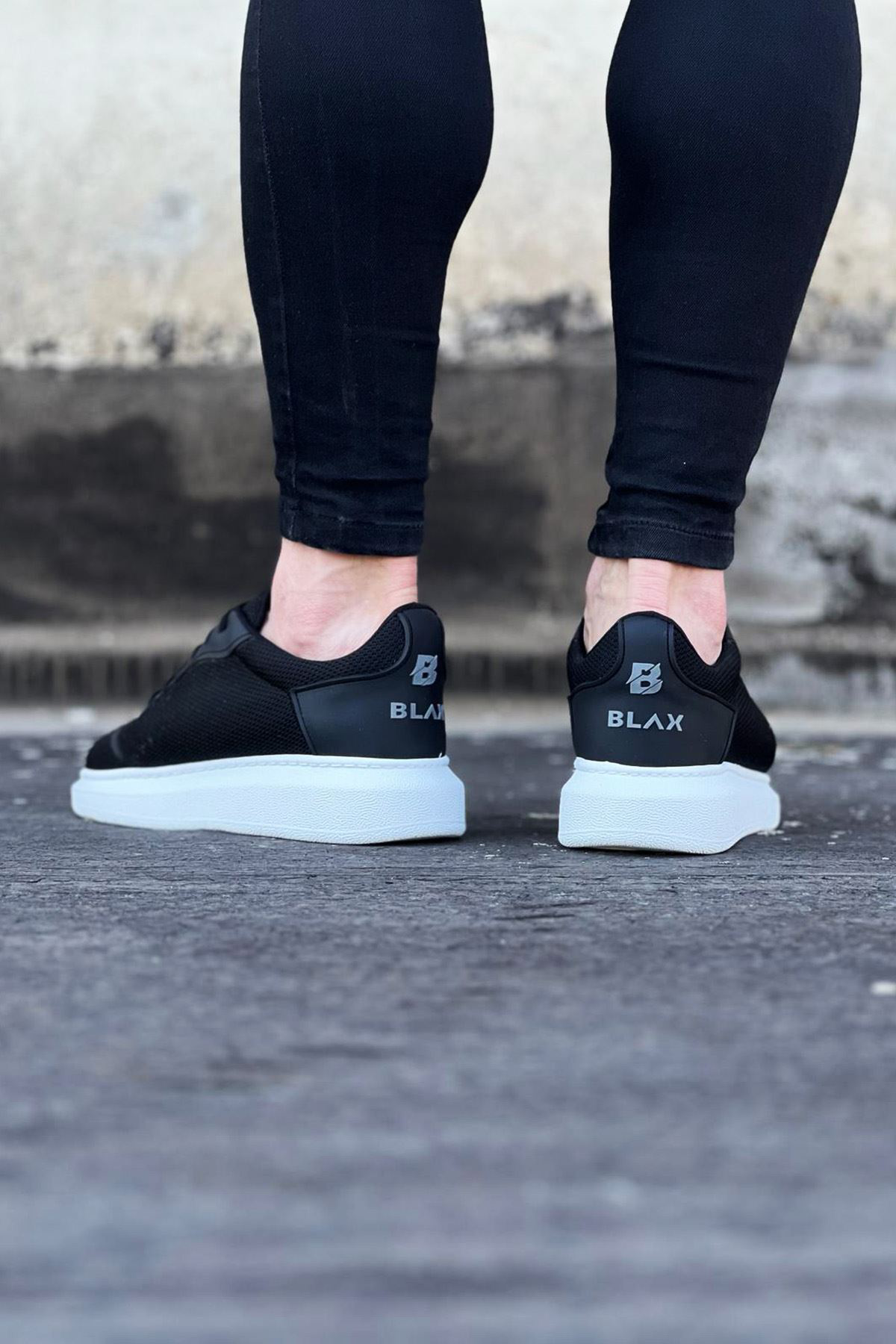 K&A Siyah Triko Erkek Casual Ayakkabı