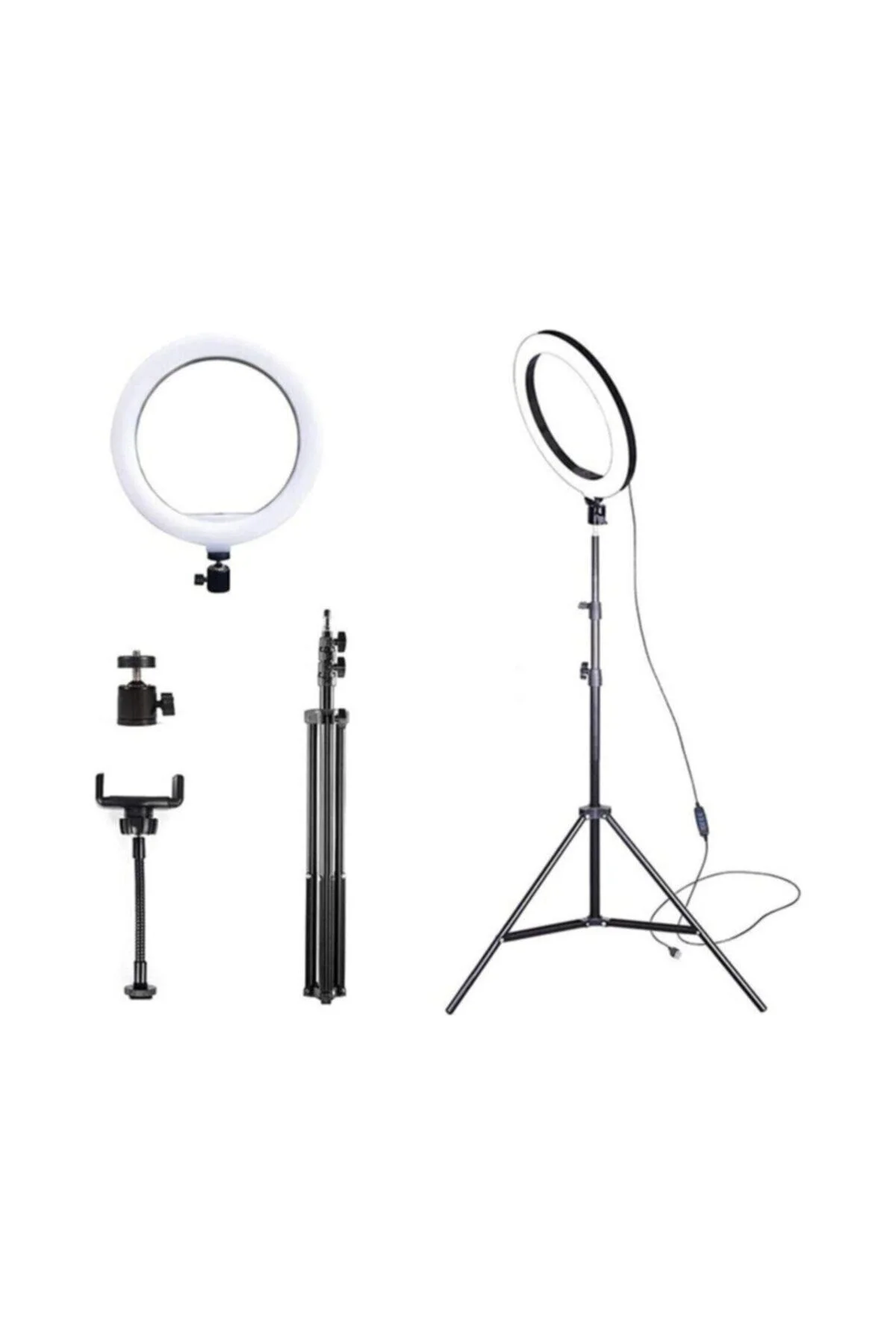 Siyah tripod tip sabitleyici fotoğraf ve kamera aksesuarı canlı yayın için uygun