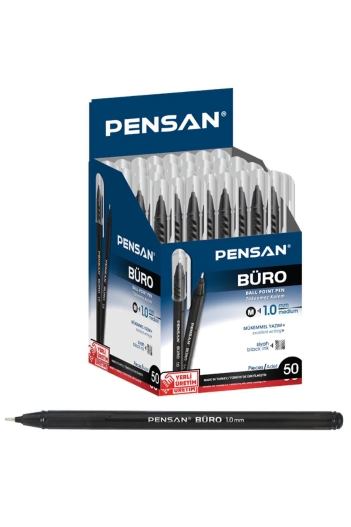 Siyah Tükenmez Kalem 1 Mm. 50 Lik Kutu 8692404904477
