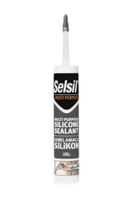 Siyah Universal Silikon - 280 gr - Dolgu Silikonu