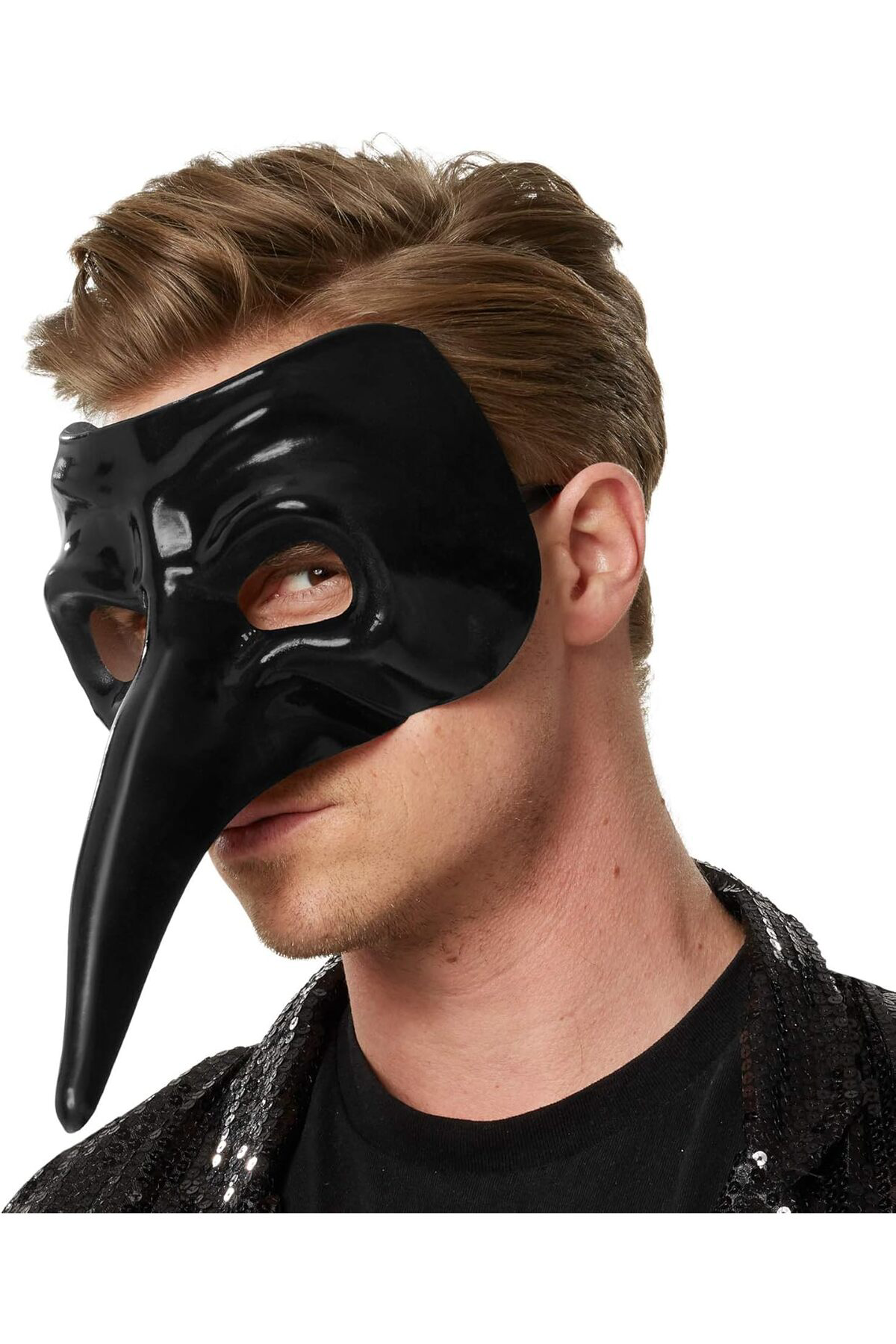 Siyah Uzun B Veba Doktoru Maskesi