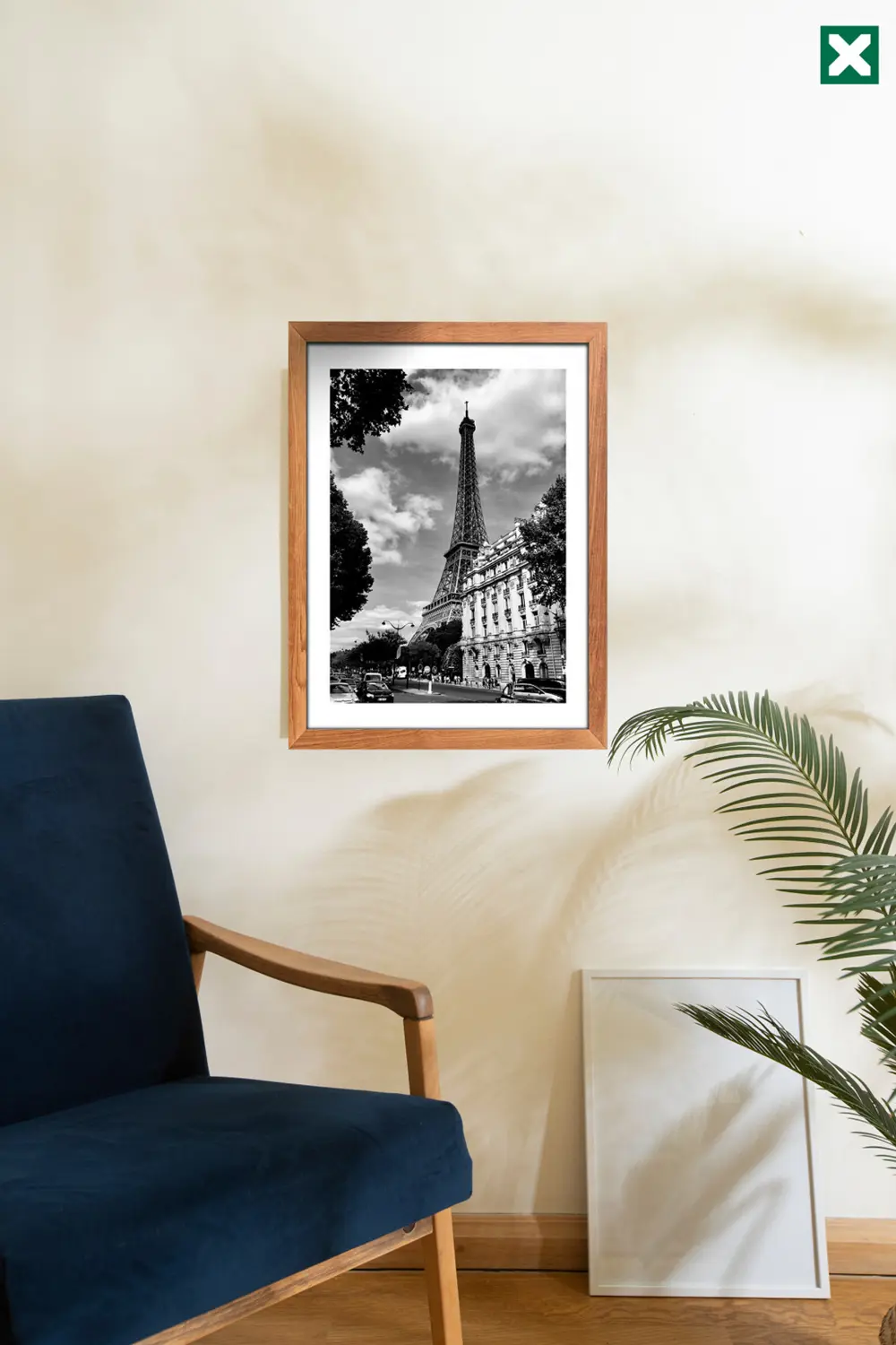 Siyah Ve Beyaz Dekorize 3'lü Set, Çerçeve Görünümlü Modern Mdf Ta