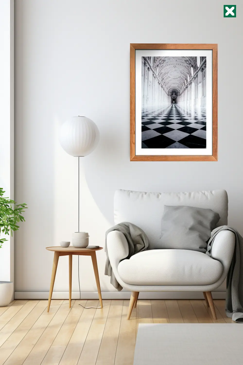 Siyah Ve Beyaz Dekorize 3'lü Set, Çerçeve Görünümlü Modern Mdf Ta