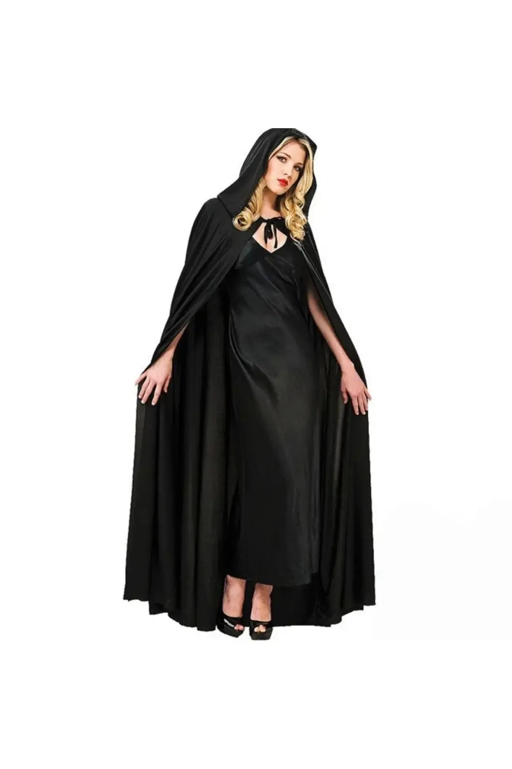 Sİyah Yakalı Pelerin - Vampir Pelerin - Dracula Pelerin 90 cm