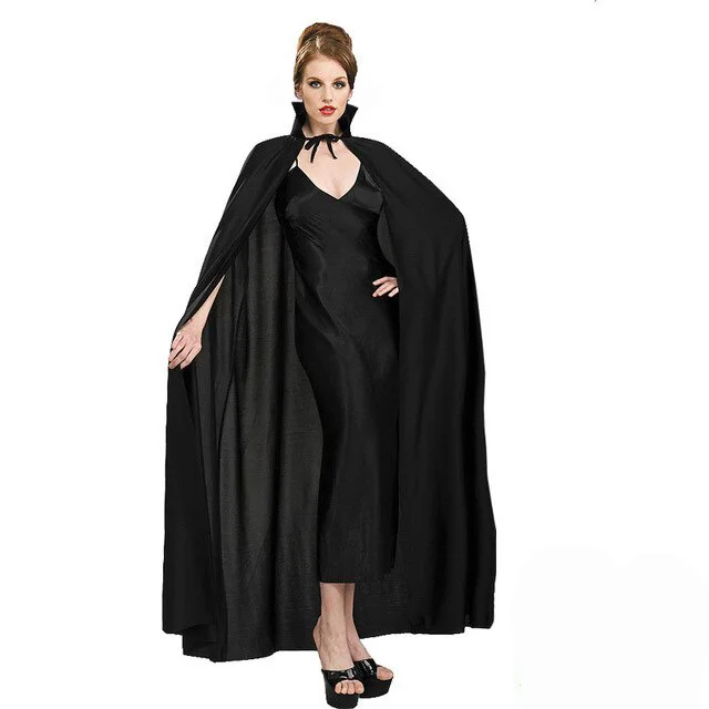 Siyah Yakalı Yetişkin Pelerin 120 cm – Yağmurluk & Yağmur Pelerini