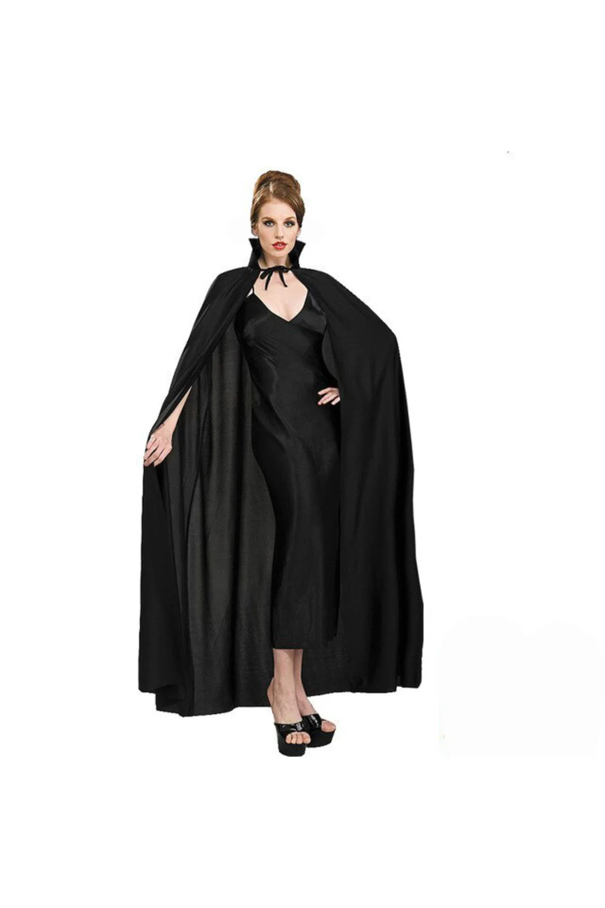 Siyah Yakalı Yetişkin Pelerin 120 cm  GO50603624270