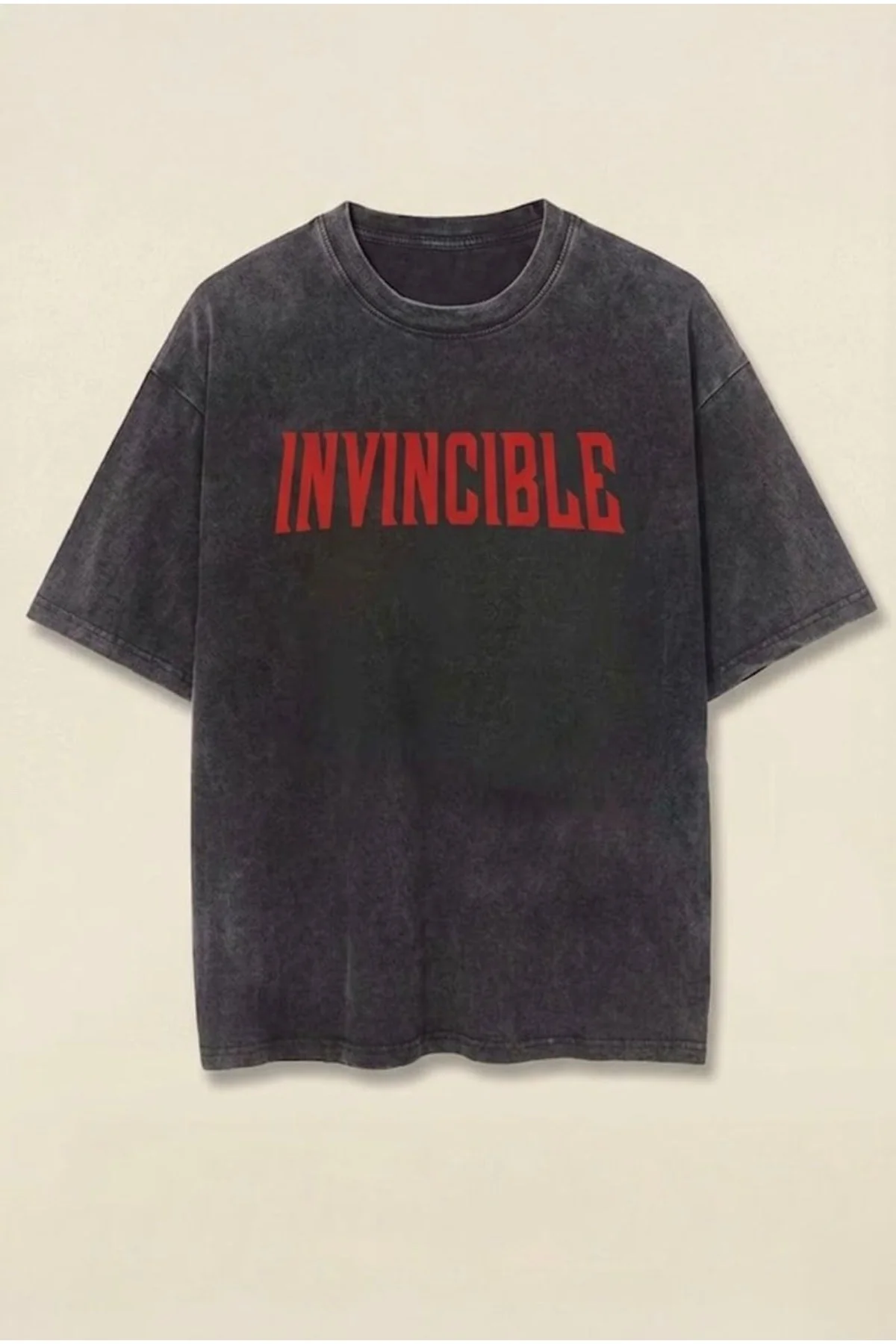 Siyah Yıkamalı Invincible Omni-Man Unisex T-Shirt