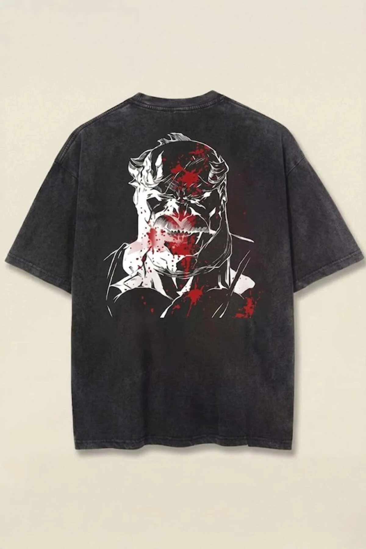 Siyah Yıkamalı Invincible Omni-Man Unisex T-Shirt