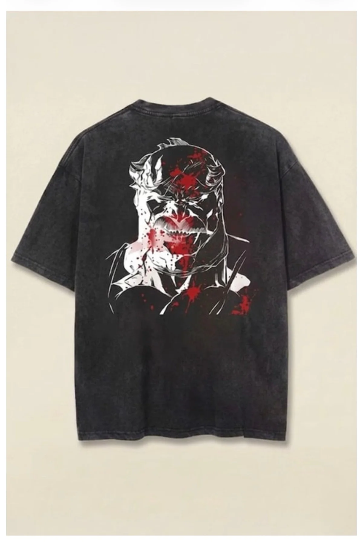 Siyah Yıkamalı Invincible Omni-Man Unisex T-Shirt