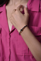 Tükkan Accessories Siyah Yilan Figür Zirkon Taş Yayli Kelepçe Çelik Bileklik-Keztçbi