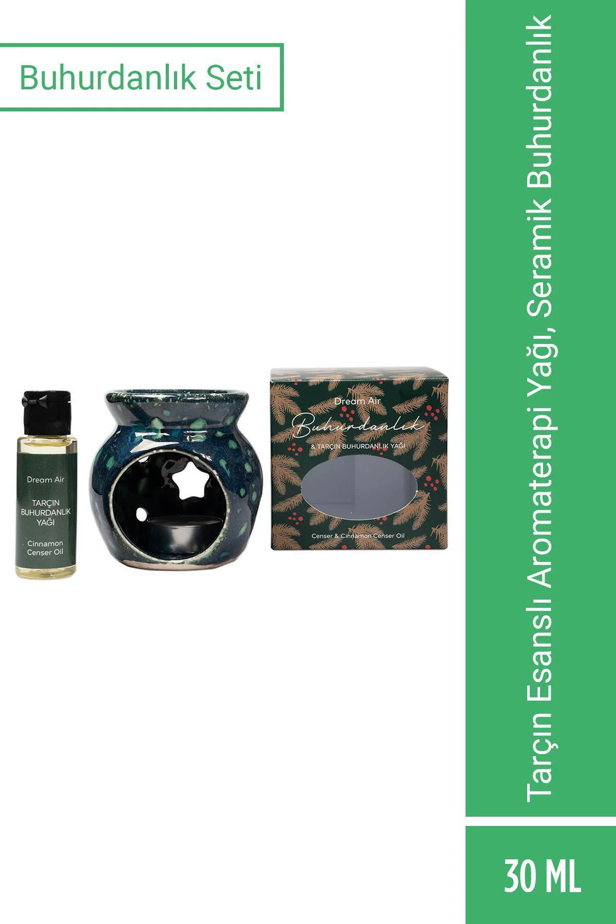 Siyah Yıldızlı Buhurdanlık - 30ml Fiyatı, Yorumları ve Özellikleri