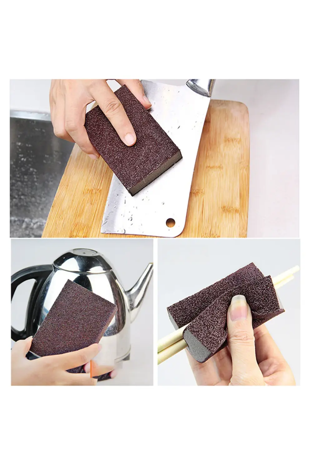 Siyah Zımparalı Tencere Tava Koltuk Kumaş Leke Pas Kir Sökücü Par