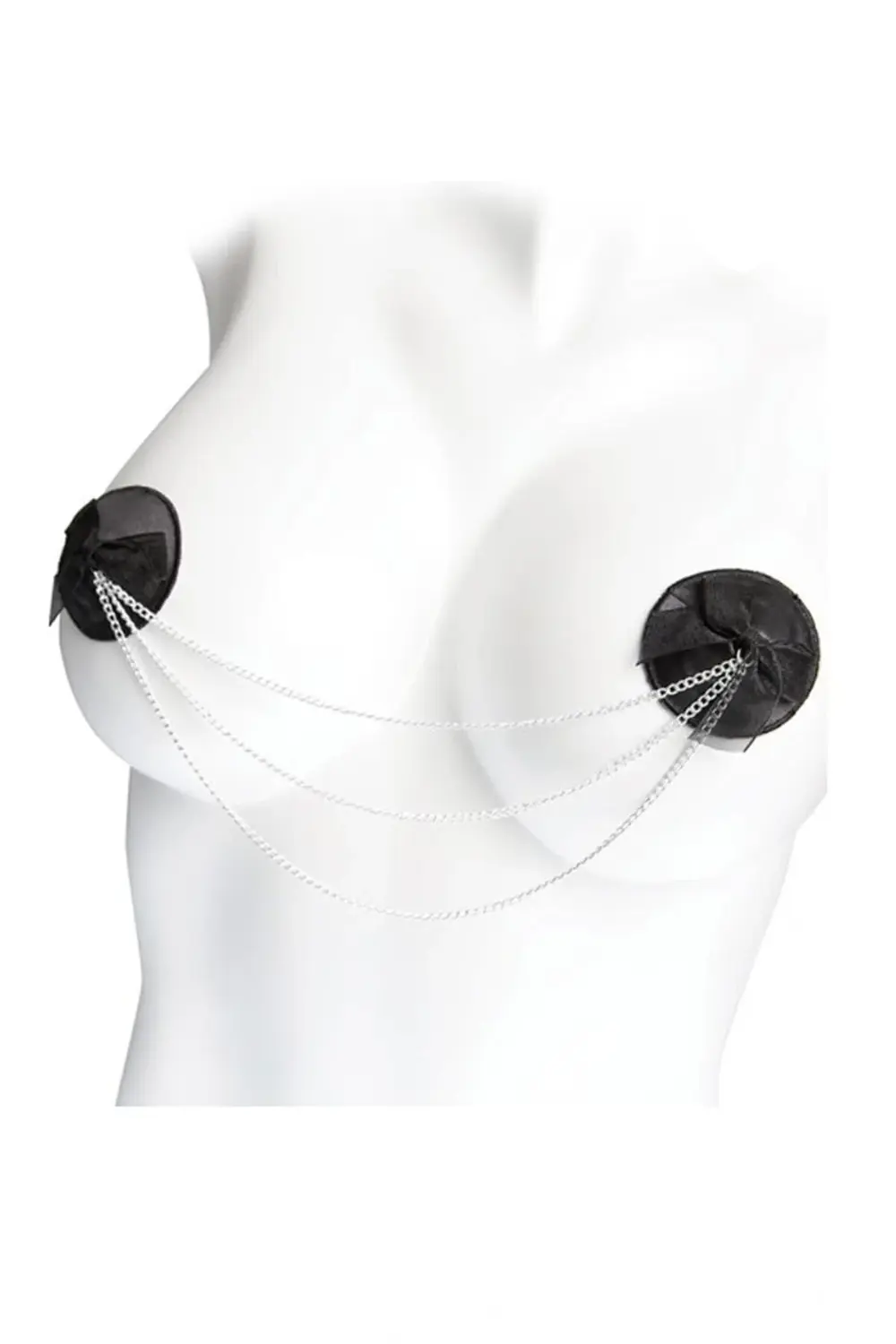 Pilelistore Siyah Zincir Detaylı Fantezi Göğüs Ucu Kapatıcı