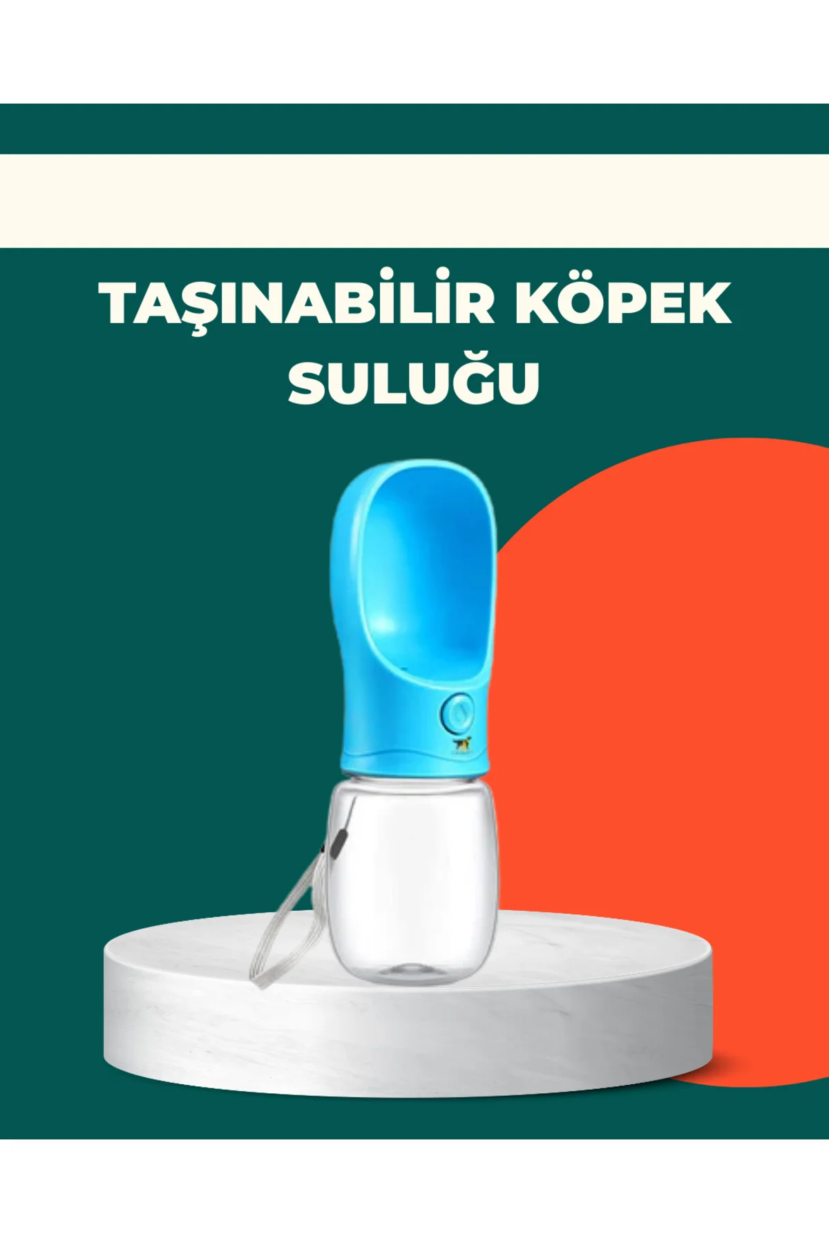 Sızdırma Önleyici Silikon Halkalı Pet Su Dispenseri Gezi Seyahat 