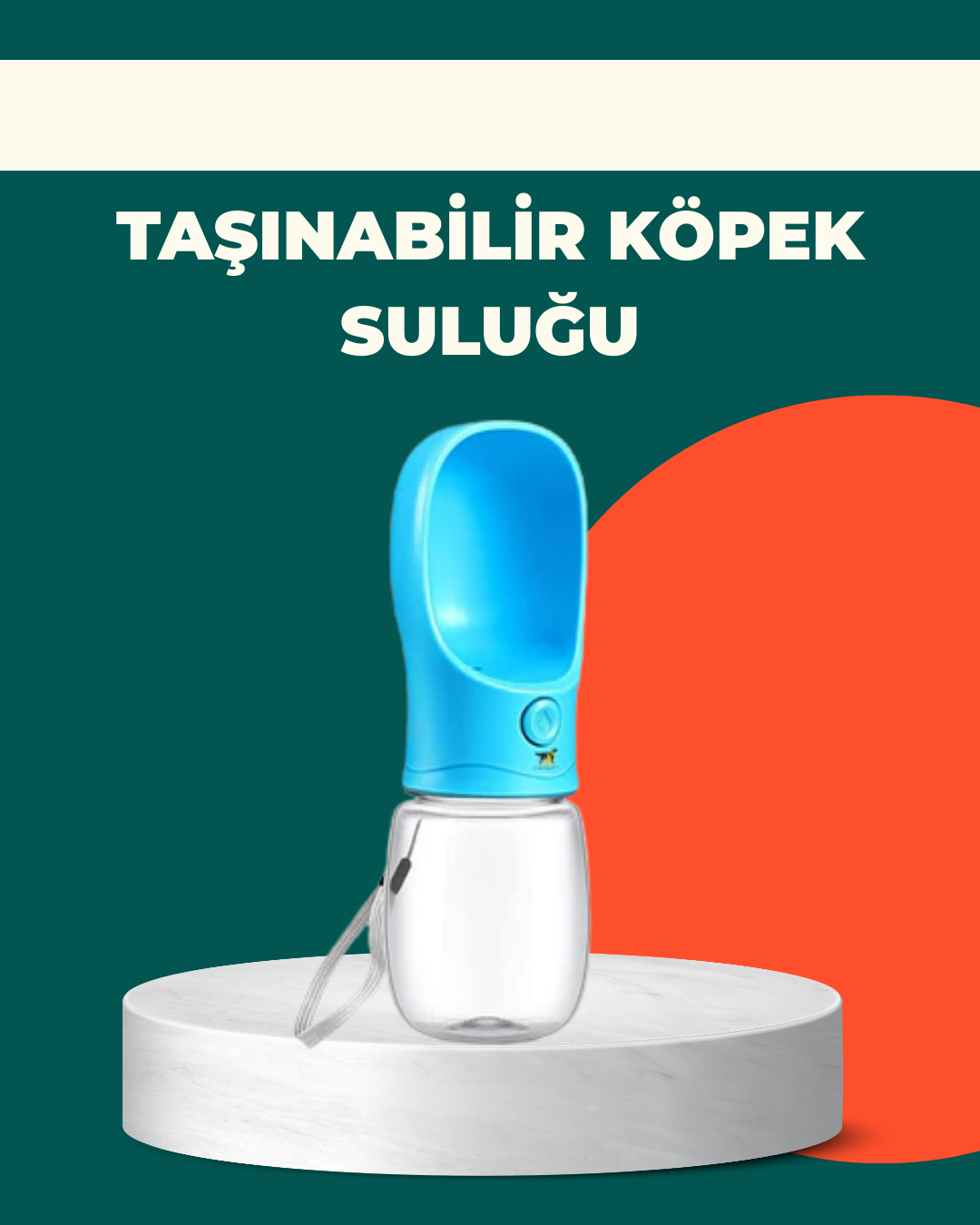 Sızdırma Önleyici Silikon Halkalı Pet Su Dispenseri Gezi Seyahat 