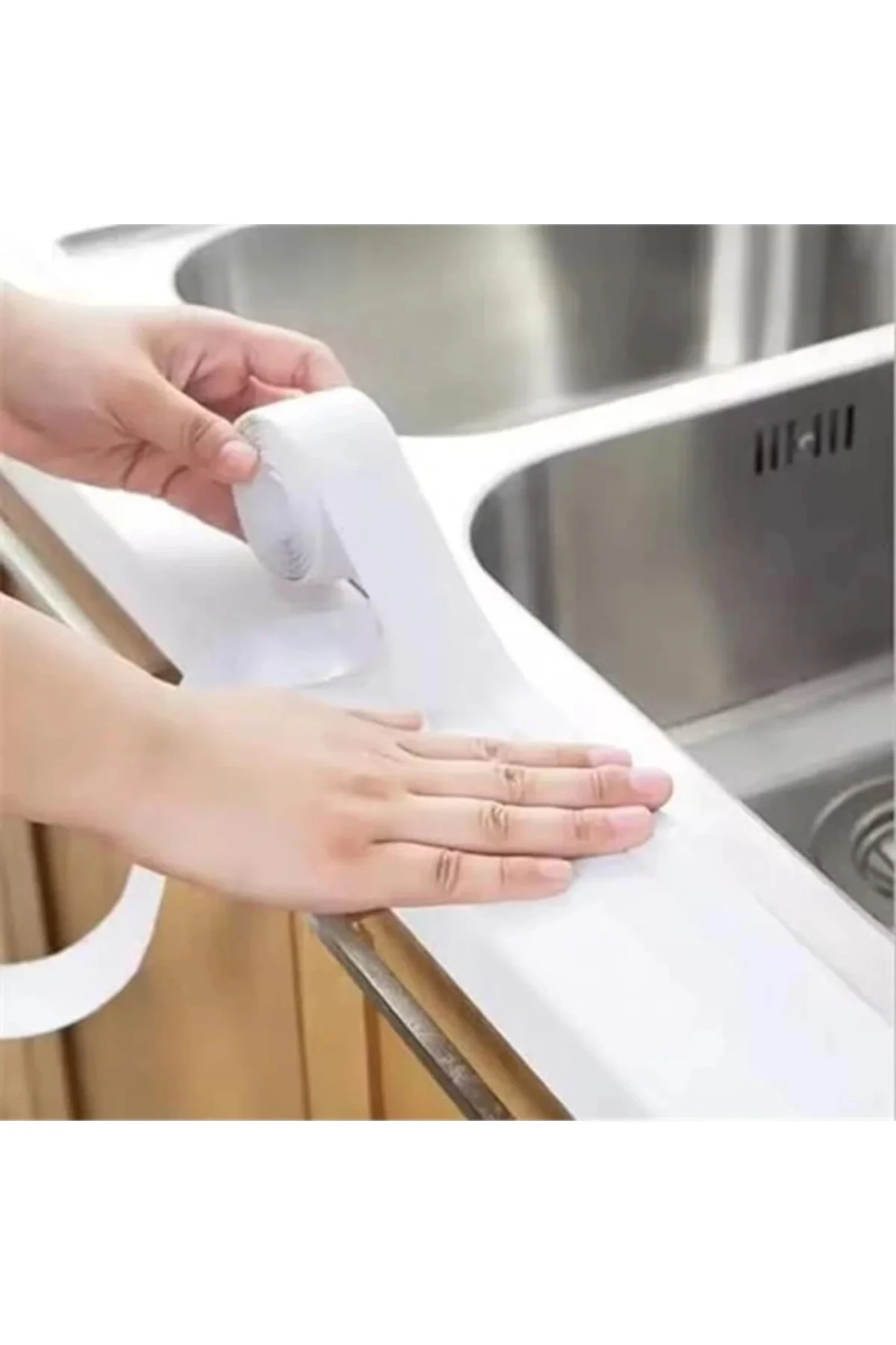 Sızdırmaz Derz Bandı 3.2 M Banyo Küvet Mutfak Lavabo Beyaz Su Sızdırmaz Bant Su Geçirmez Kena