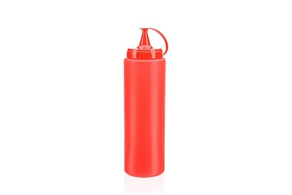 Sızdırmaz Kapaklı Plastik Ketçap Acı Sos Sıkma Şişesi 400 ML (474 Sızdırmaz Kapaklı Plastik Ketçap Acı Sos Sıkma Şişesi 400 ML (474