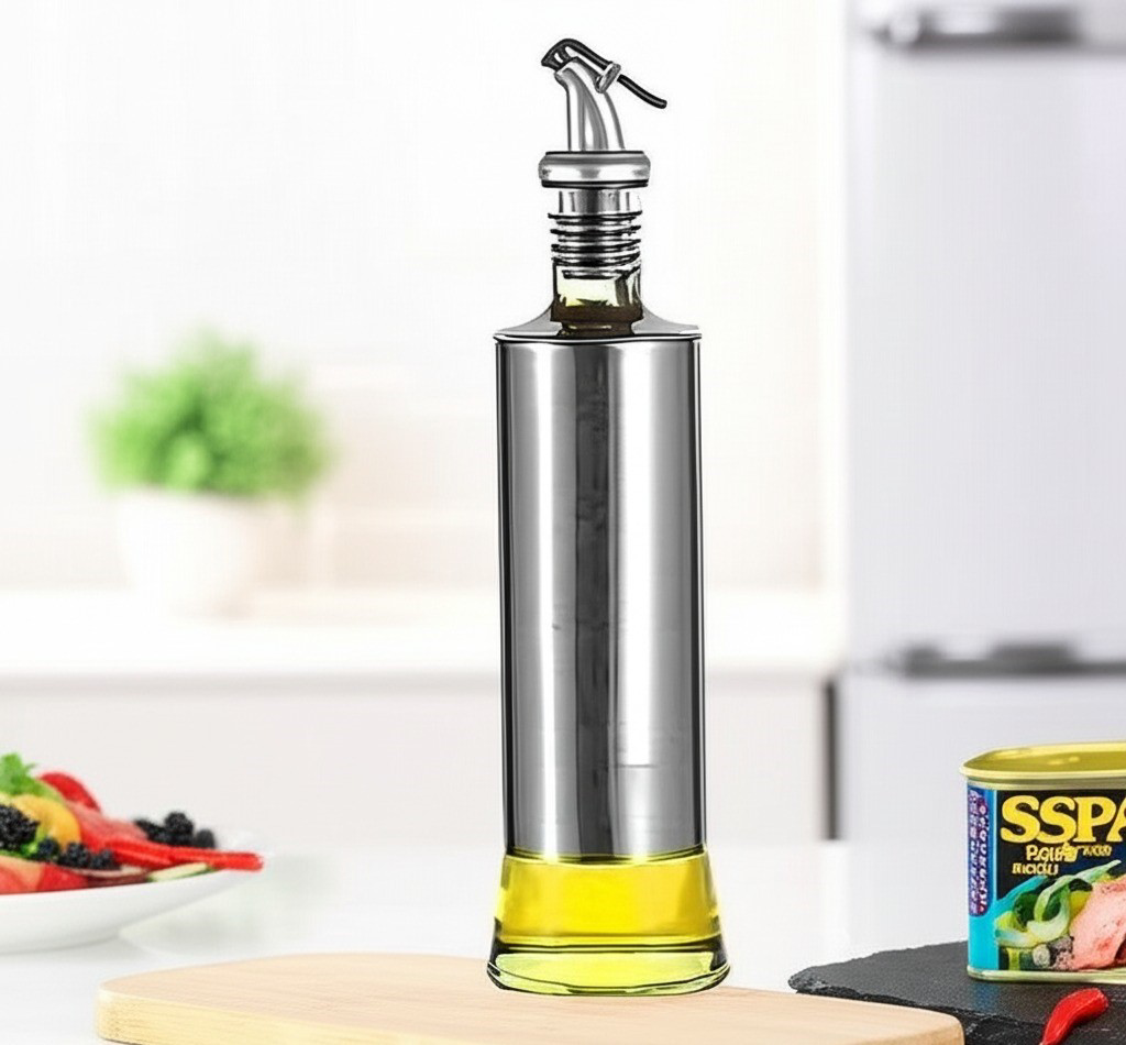 Sızdırmaz Yağdanlık 350ml Borosilikat Cam & Paslanmaz Çelik Mutfa Sızdırmaz Yağdanlık 350ml Borosilikat Cam & Paslanmaz Çelik Mutfa