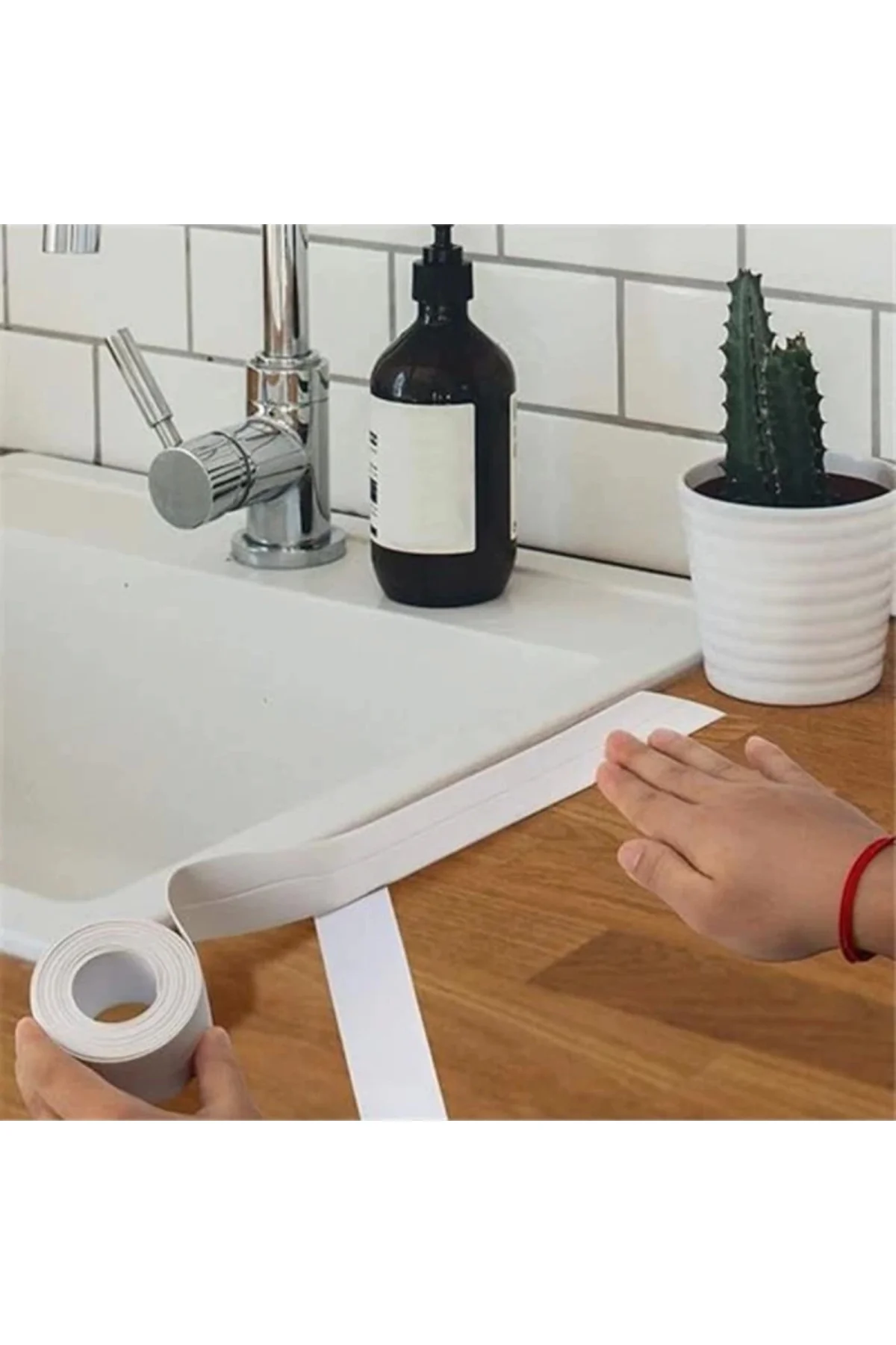 Sızdırmazlık Bandı Banyo Mutfak Lavabo Küvet Duş Teknesi Su Geçirmez Kenar Bant (320 cm)