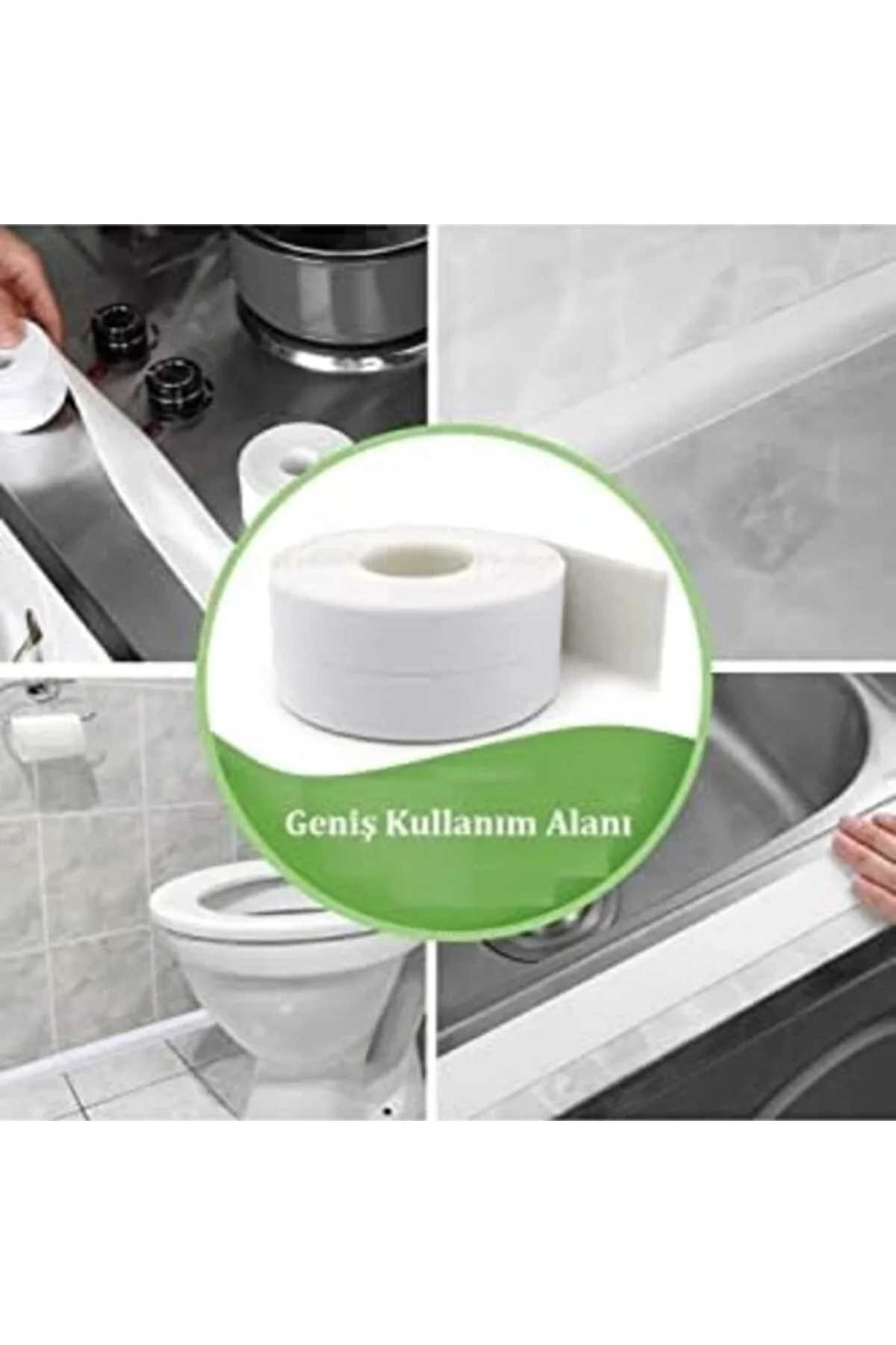 Sızdırmazlık Bandı Lavabo Bantı Banyo Mutfak Lavabo Küvet Duş Teknesi Su Geçirmez Kenar Bant