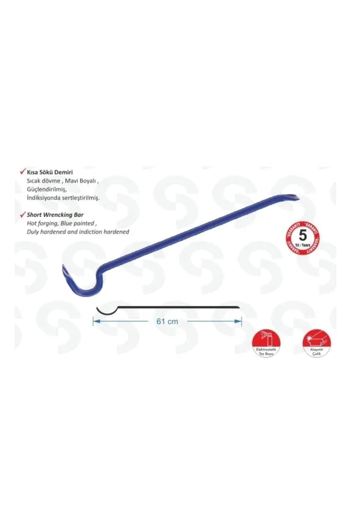 Sait Demirci Sk 6000 Kisa Sökü Demiri - 1200 Gr, 61Cm