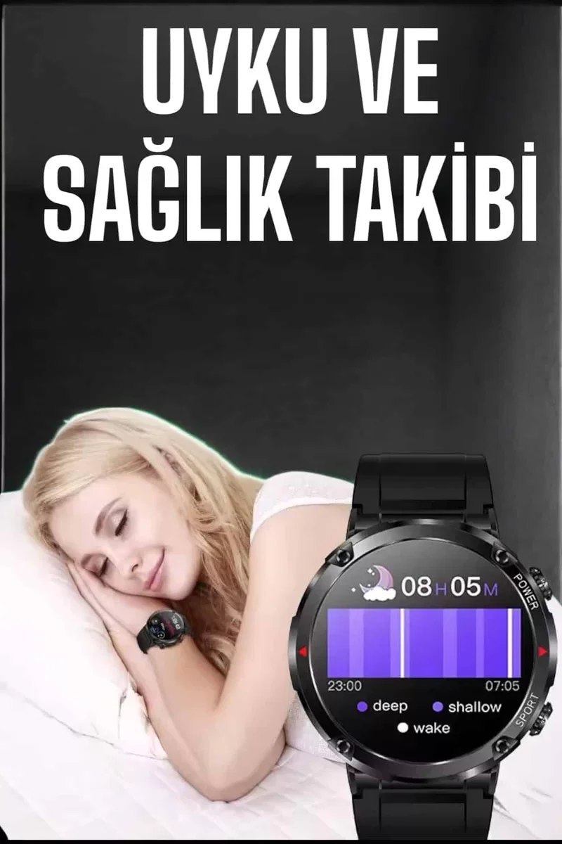 SK4 Ultimate Akıllı Saat Yeni Nesil: Bluetooth, GPS, NFC ve Uyku Takibi
