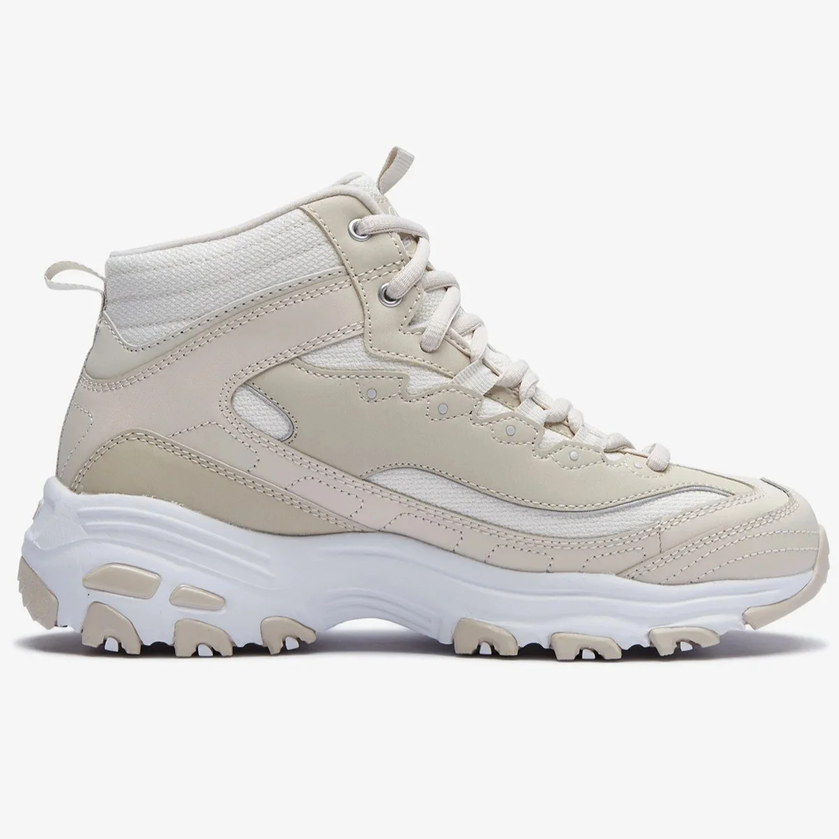 Skechers D'Lites-Comft Times Memory Foam Leather Womens Sneaker Hafızalı Taban Hakiki Deri Bilekli Kadın Günlük Spor Ayakkabı Krem Fiyatı, Yorumları ve Özellikleri