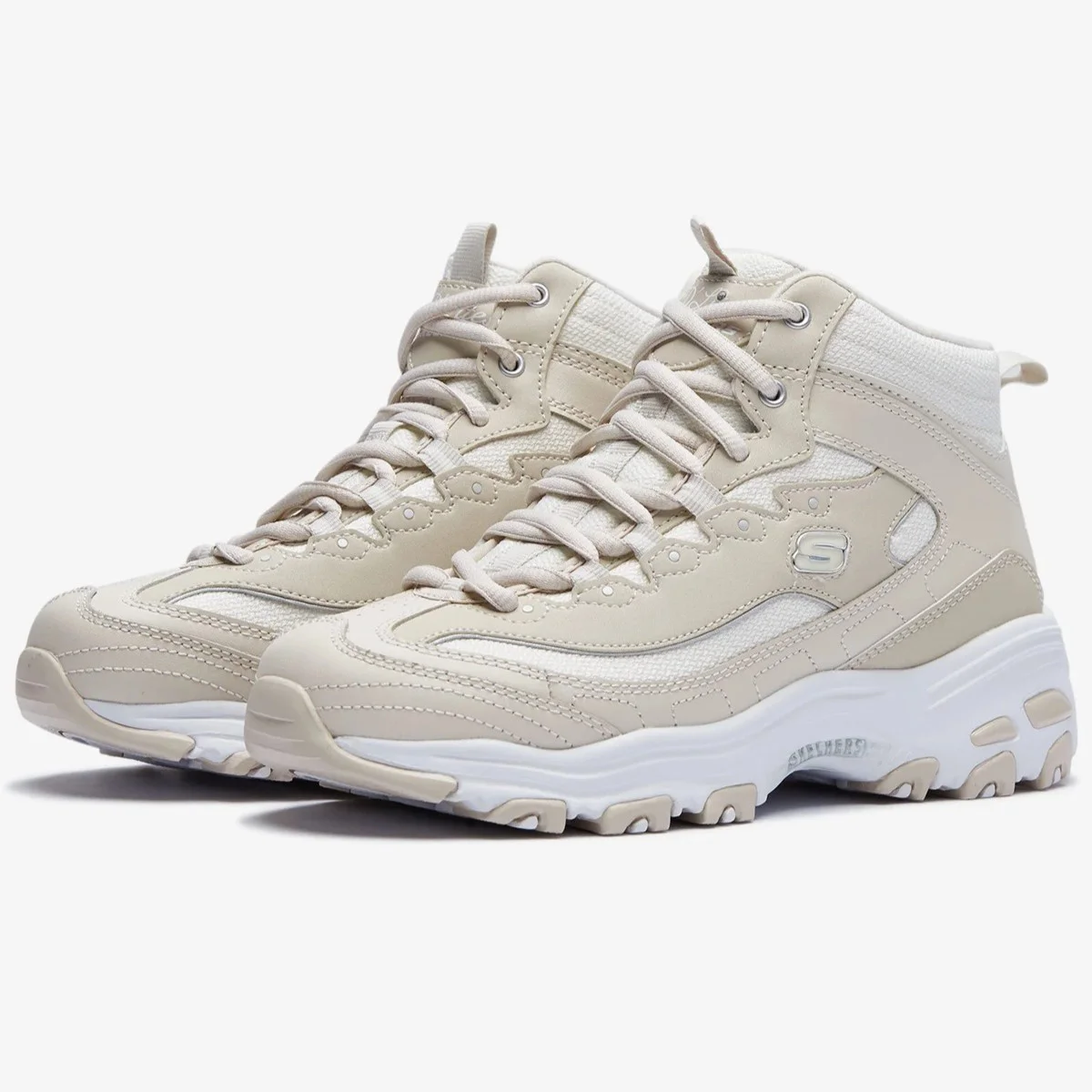 Skechers D'Lites-Comft Times Memory Foam Leather Womens Sneaker Hafızalı Taban Hakiki Deri Bilekli Kadın Günlük Spor Ayakkabı Krem Fiyatı, Yorumları ve Özellikleri