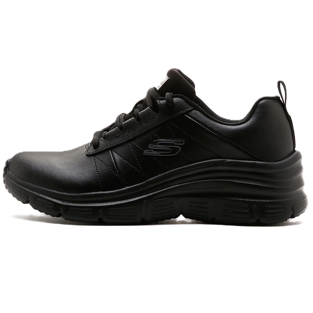 Skechers Fashion Fit-Effortless Memory Foam Leather Womens Sneaker Black Hafızalı Taban Hakiki Deri Kadın Günlük Spor Ayakkabı Siyah 149.473TK BBK FS