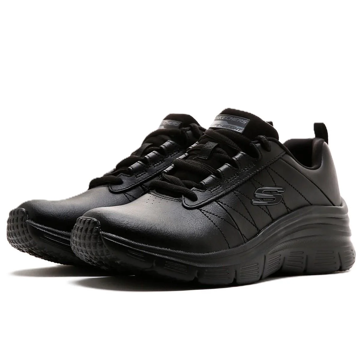 Skechers Fashion Fit-Effortless Memory Foam Leather Womens Sneaker Black Hafızalı Taban Hakiki Deri Kadın Günlük Spor Ayakkabı Siyah 149.473TK BBK FS