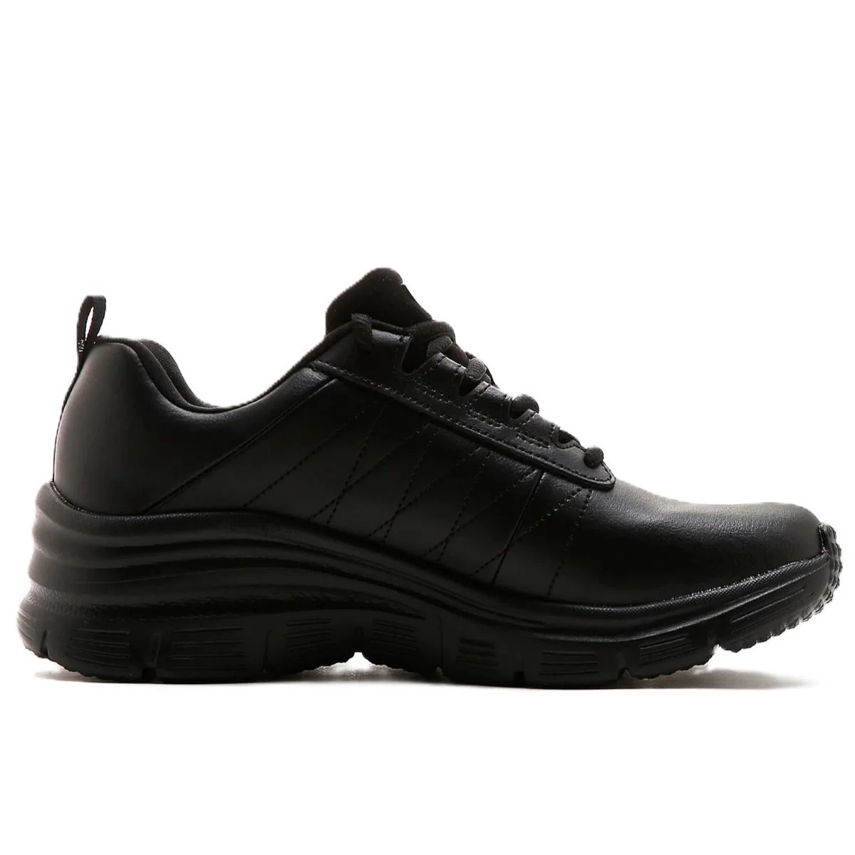 Skechers Fashion Fit-Effortless Memory Foam Leather Womens Sneaker Black Hafızalı Taban Hakiki Deri Kadın Günlük Spor Ayakkabı Siyah 149.473TK BBK FS