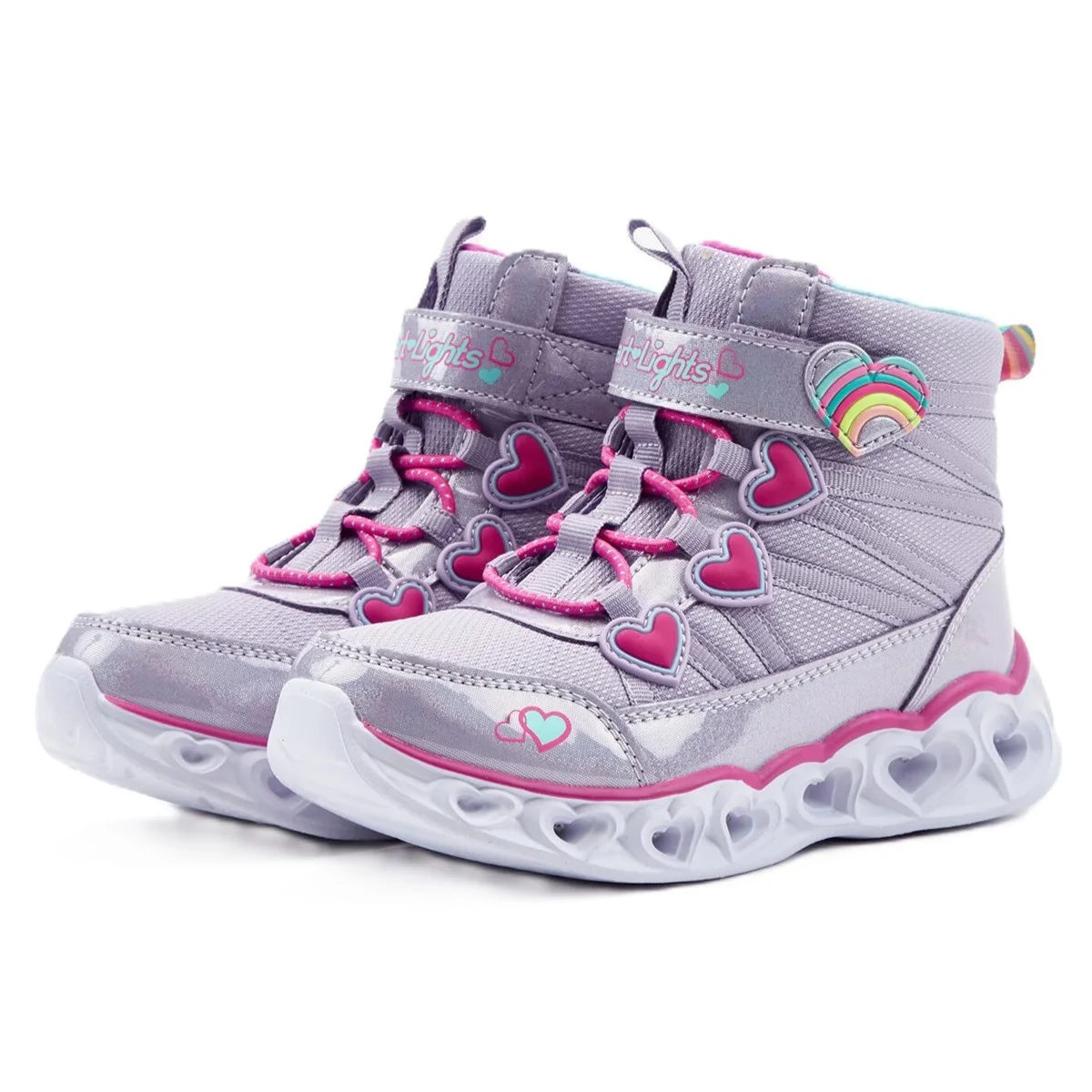 Skechers Lights-Sweet Styling Kids Sneaker Işıklı Bilekli Lastik Bağcıklı Cırtlı Günlük Çocuk Ayakkabısı Mor Fiyatı, Yorumları ve Özellikleri
