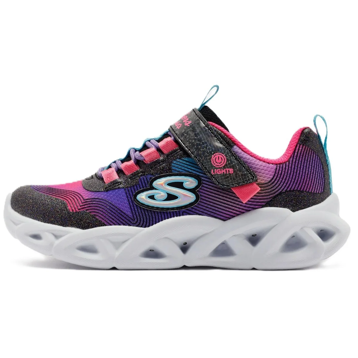 Skechers Twisty Brights 2.0 Kids Sneaker Lastik Bağcıklı Cırtlı Işıklı Kız Çocuk Ayakkabısı Mor Fiyatı, Yorumları ve Özellikleri