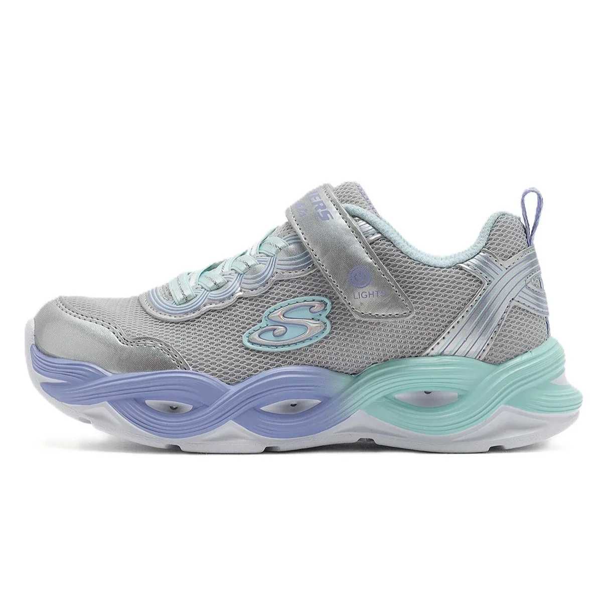 Skechers Twisty Glow Kids Sneaker Lastik Bağcıklı Cırtlı Işıklı Çocuk Ayakkabısı Gri Fiyatı, Yorumları ve Özellikleri