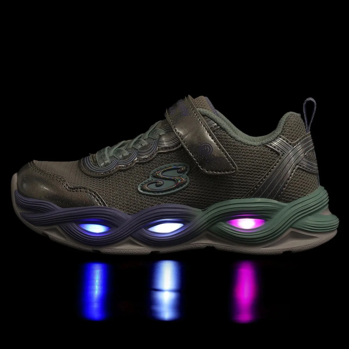 Skechers Twisty Glow Kids Sneaker Lastik Bağcıklı Cırtlı Işıklı Çocuk Ayakkabısı Gri Fiyatı, Yorumları ve Özellikleri