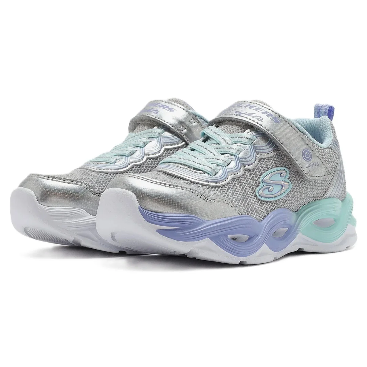 Skechers Twisty Glow Kids Sneaker Lastik Bağcıklı Cırtlı Işıklı Çocuk Ayakkabısı Gri Fiyatı, Yorumları ve Özellikleri