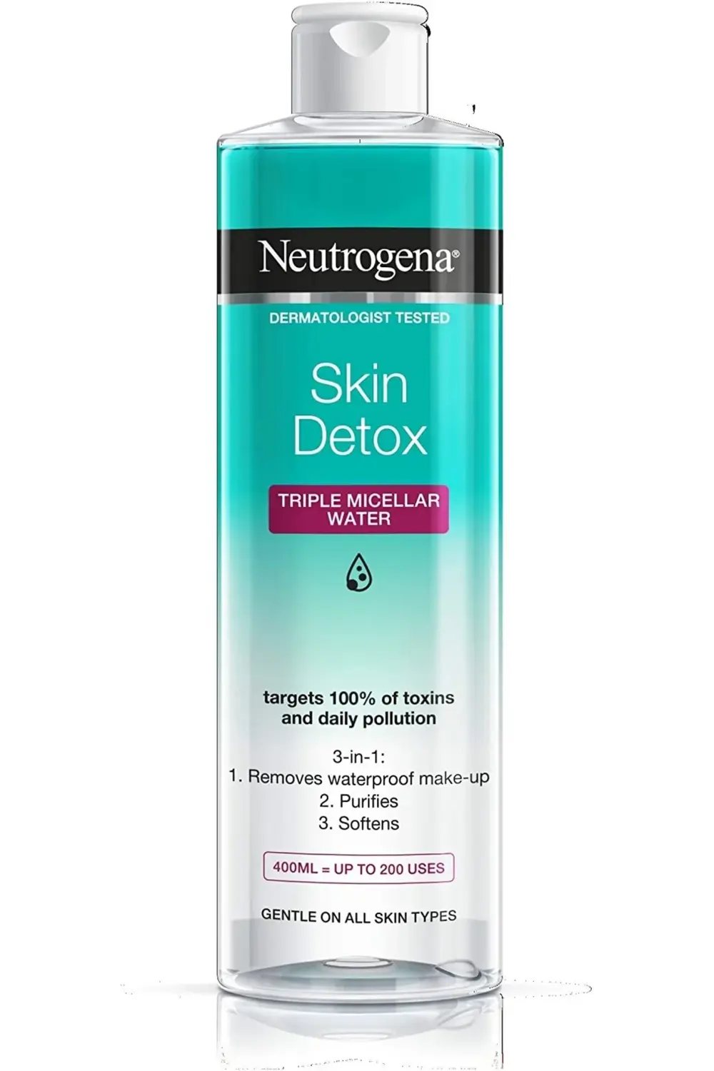 Skin Detox Tüm Cilt Tipleri İçin Etkili Micellar Water 400 ml CYT