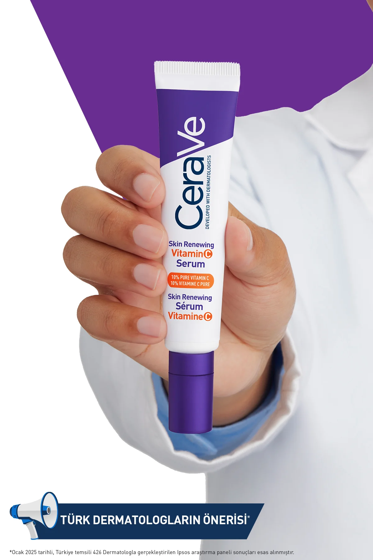 Skin Renewing Cilt Yenileyici & Aydınlatıcı Etkili C Vitamini Yüz Serumu 30 ml