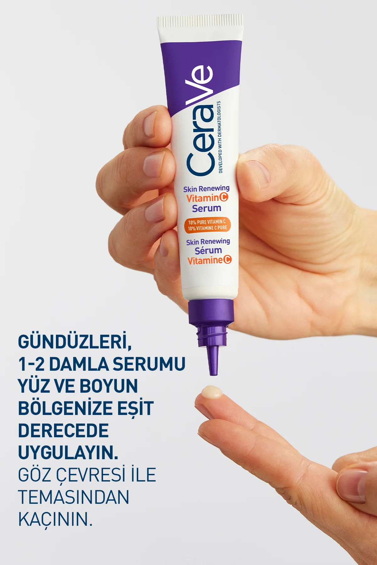 Skin Renewing Cilt Yenileyici & Aydınlatıcı Etkili C Vitamini Yüz Serumu 30 ml