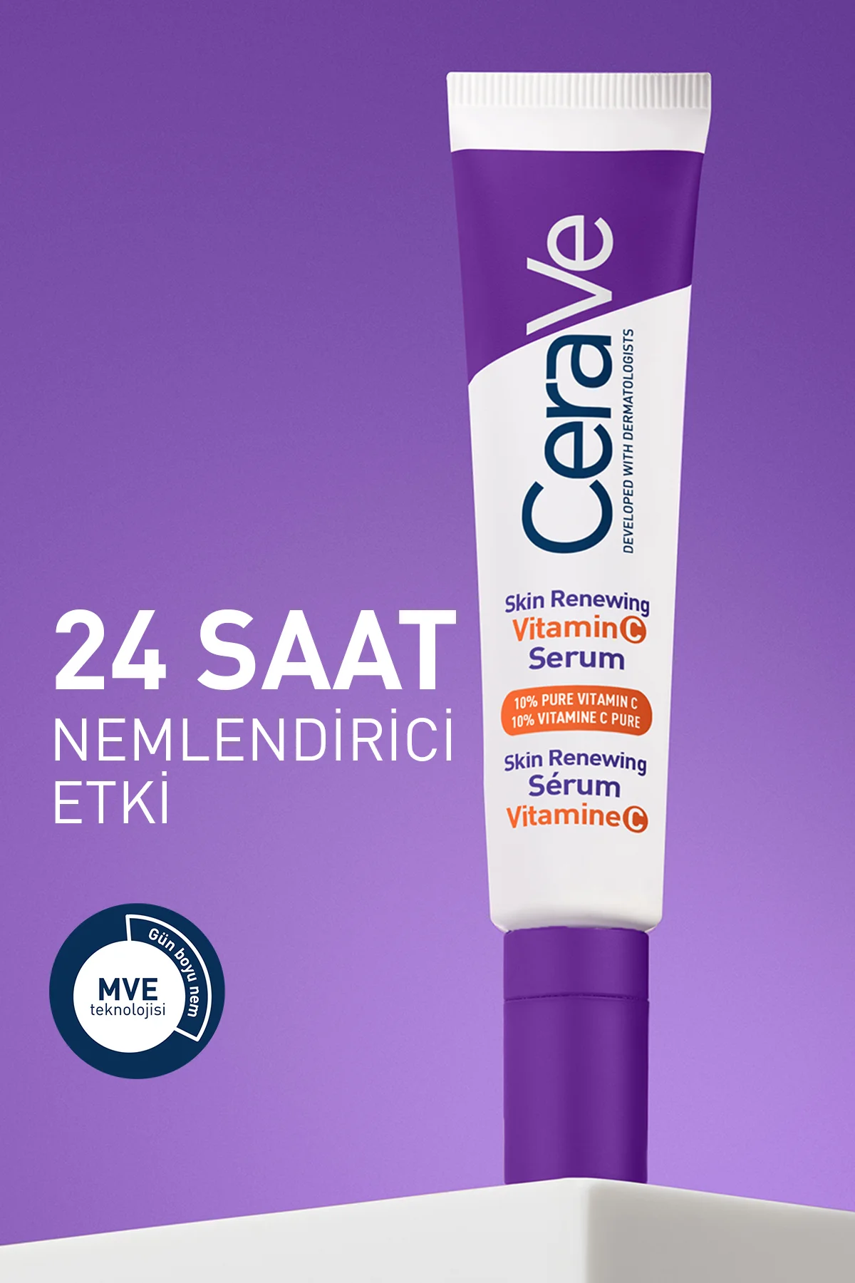 Skin Renewing Cilt Yenileyici & Aydınlatıcı Etkili C Vitamini Yüz Serumu 30 ml