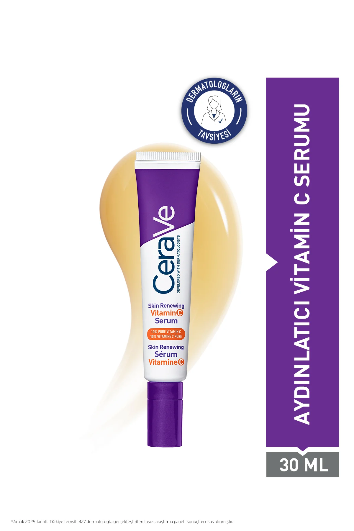 Skin Renewing Cilt Yenileyici & Aydınlatıcı Etkili C Vitamini Yüz Serumu 30 ml