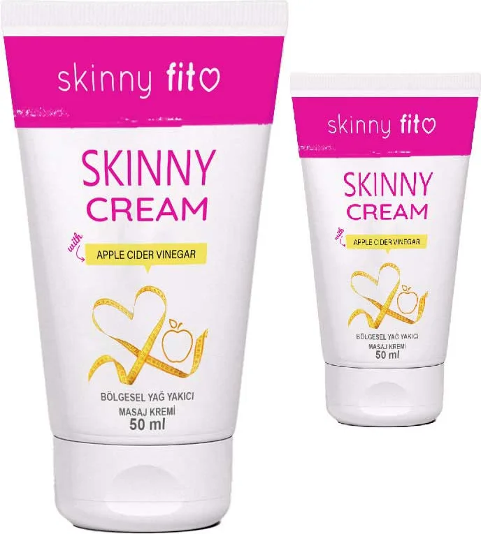 Skinny Fit Cream Elma Sirkesi Vücut Bakım Kremi 2 Adet - Zayıflama Kremi