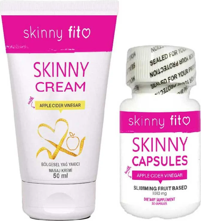 Skinnyfit Elma Sirkesi Vücut Bakım Kremi + 30 Kapsül Seti - Zayıflama Desteği