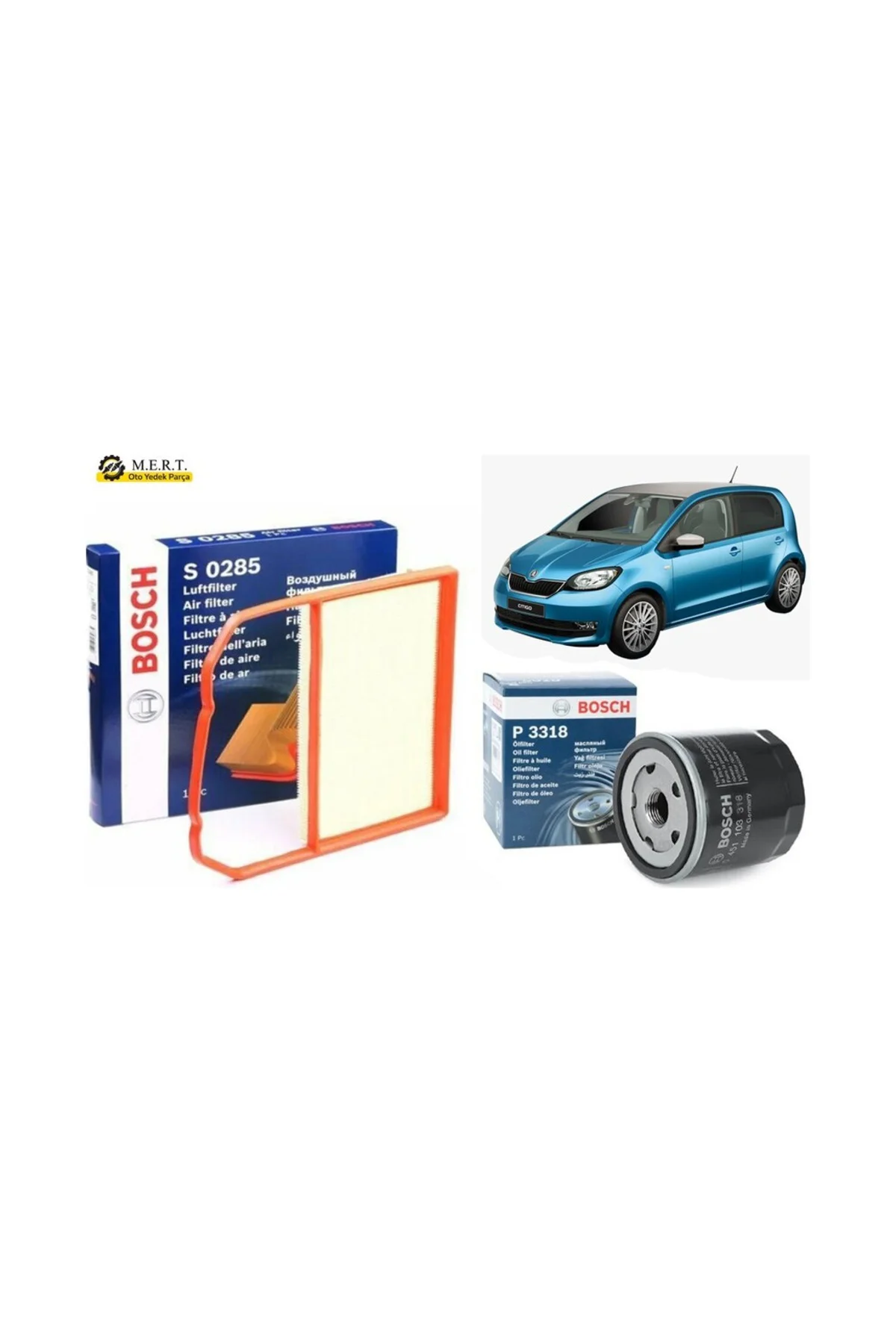 Skoda Citigo 1.0 Bosch Filtre Bakım Seti Hava Ve Yağ Filtresi (485895217) Skoda Citigo 1.0 Bosch Filtre Bakım Seti Hava Ve Yağ Filtresi (485895217)