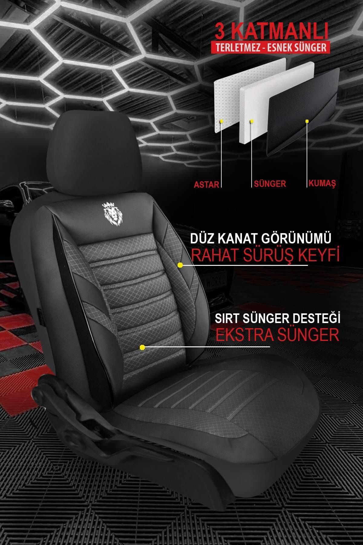 Dgnl Skoda Citigo 2011- Uyumlu Oto Koltuk Kilifi Sport Serisi Jakar - 