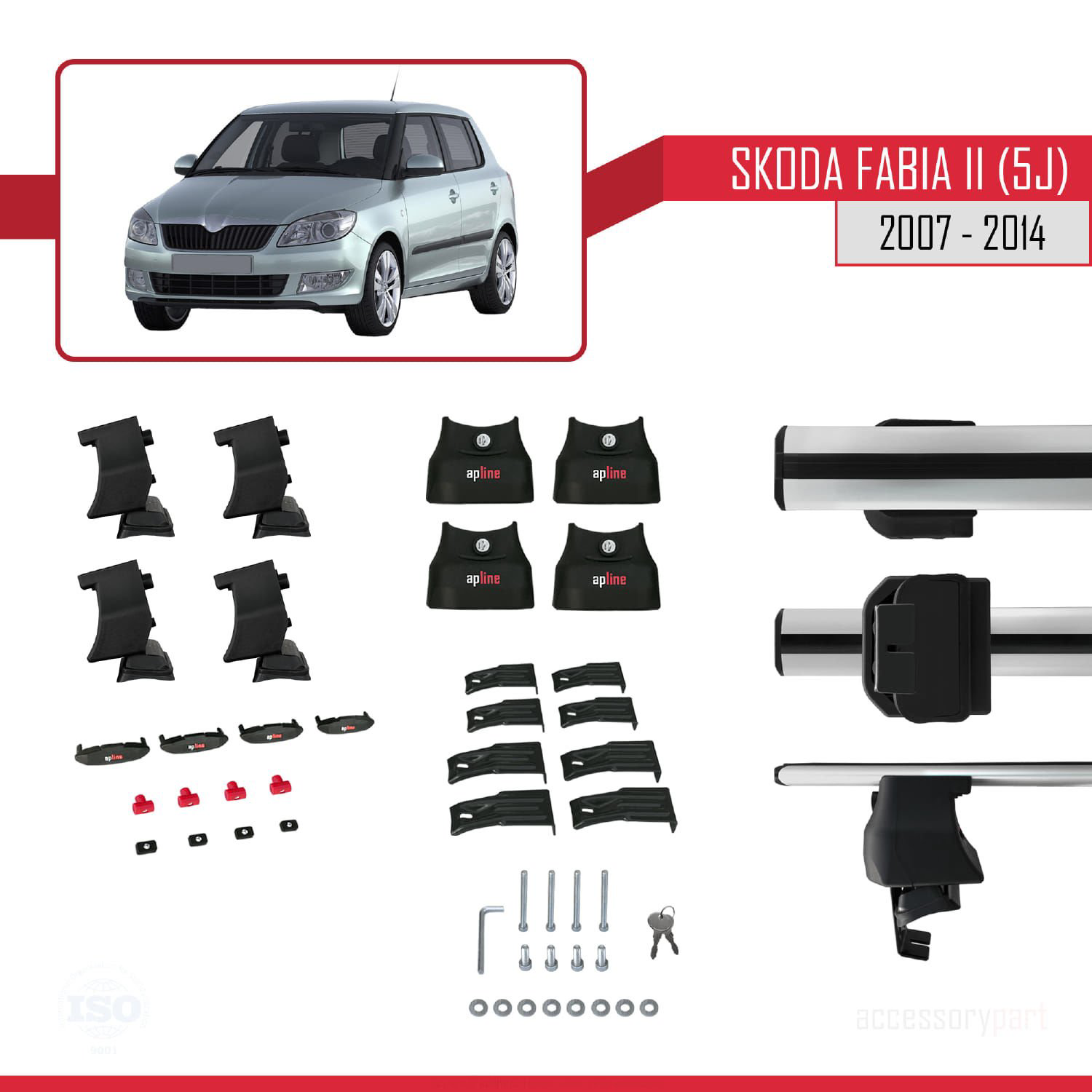 Skoda Fabia II (5J) 2007-2014 Arası ile uyumlu ACE-4 Ara Atkı Tav
