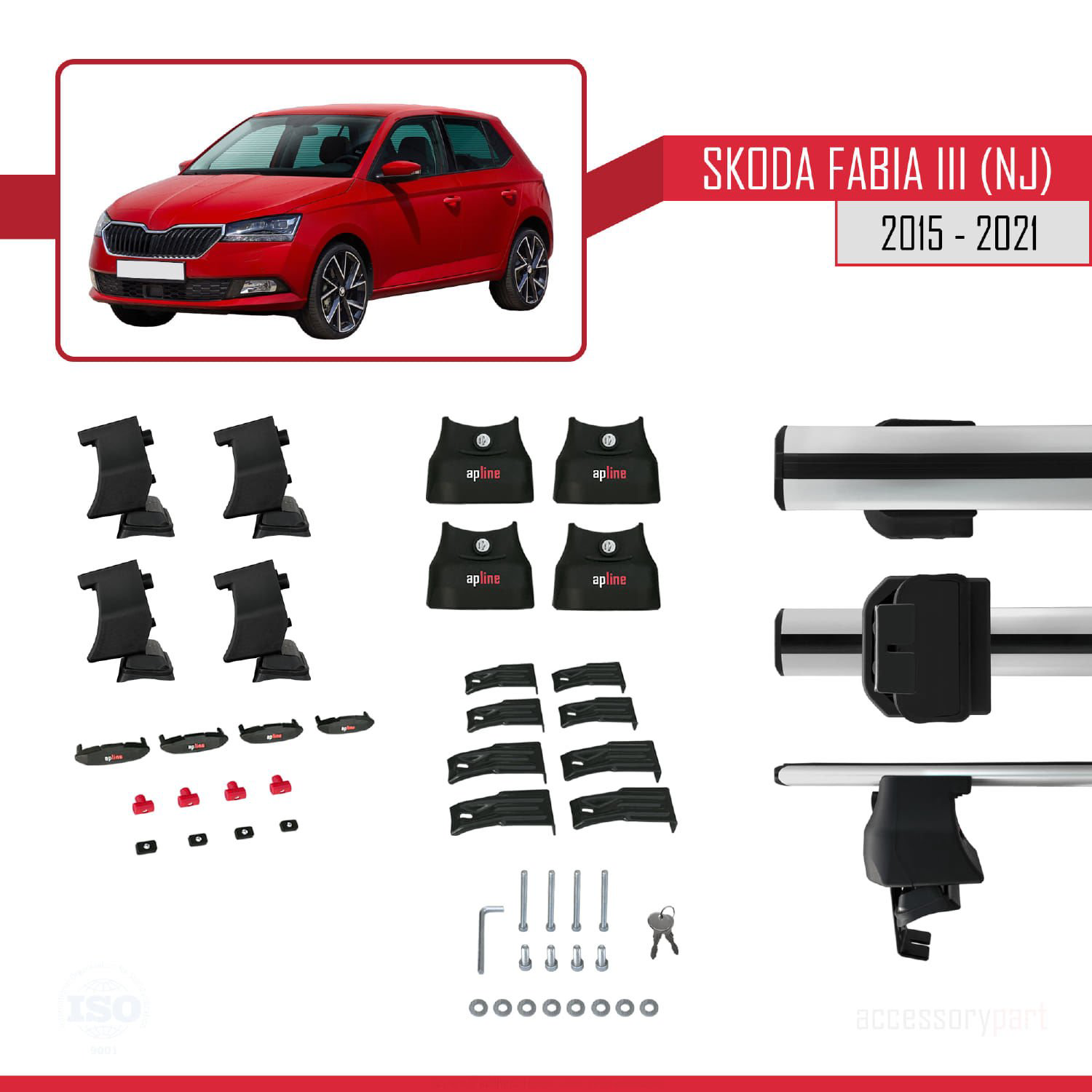 Skoda Fabia III (NJ) 2015-2021 Arası ile uyumlu ACE-4 Ara Atkı Ta Skoda Fabia III (NJ) 2015-2021 Arası ile uyumlu ACE-4 Ara Atkı Ta